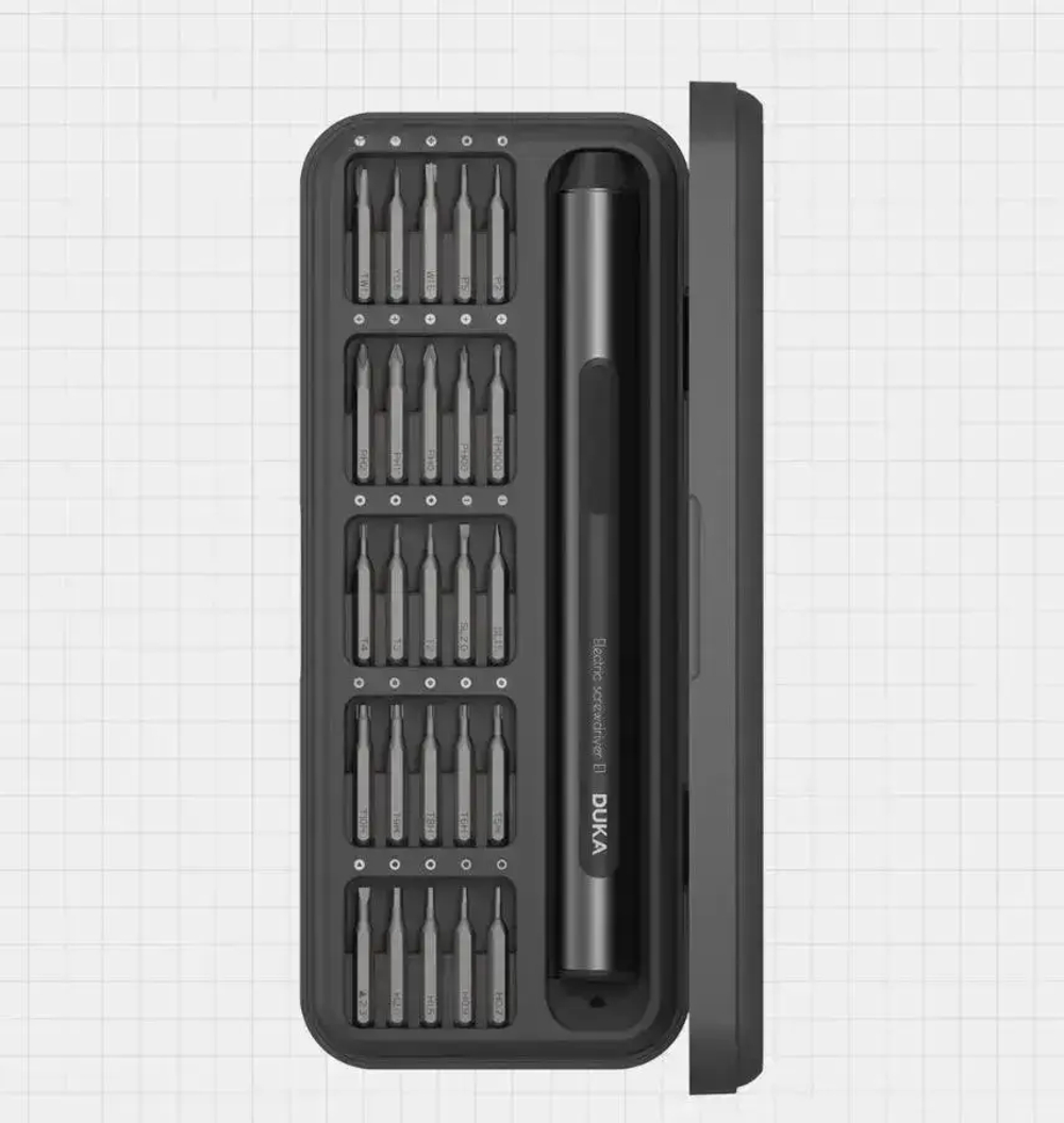 Аккумуляторная отвертка Xiaomi DUKA Atuman E1 25 in 1,темно-серый