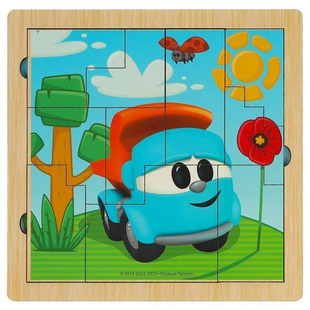 Рамка-вкладыш фигурная "Грузовичок Лева" 17*17см. LEVA-07 (Буратино)