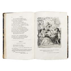 La Fontaine Jean de. Fables de La Fontaine / Лафонтен Жан де. Басни Лафонтена, [б. г., 1864]