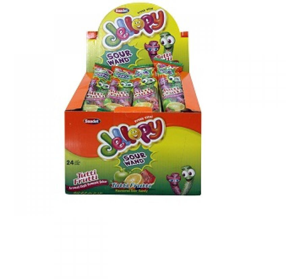 Марм. жев. "Jellopy Sour wand" фр. микс (20гр*24шт*12б)