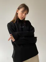 Водолазка One Two High Neck Logo черный