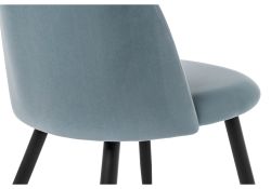Стул на металлокаркасе Gabi 1 light blue / black