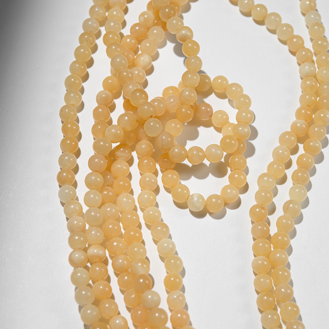 Желтый кальцит, 6,6мм, шар