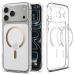 Чехол Spigen Ultra Hybrid Magsafe для iPhone 17 Pro Max прозрачный/золото
