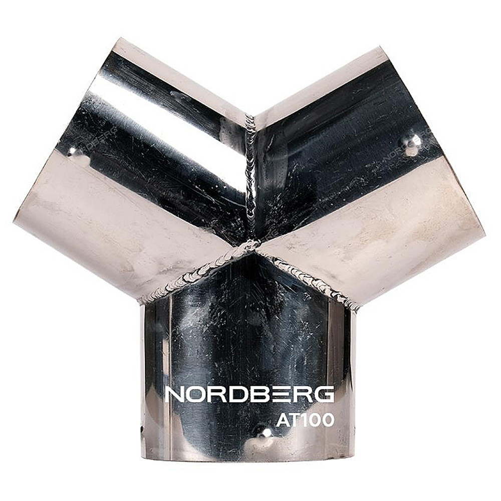 NORDBERG (AT100) Насадка металлическая Y-образная для шланга D=100 мм