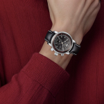 ZEPPELIN Quartz Movement 50 meter Water Resistance Men"s Watches Watch 42mm Black Dial Stainless Steel Case