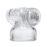 Насадка прозрачная для мужской мастурбации для массажеров Magic Wand и Hitachi (Цвет: прозрачный)