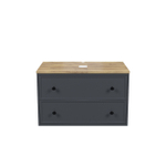 Тумба подвесная IDDIS Torr, со столешницей, 80 см, темно-серый, TOR80DBi95K