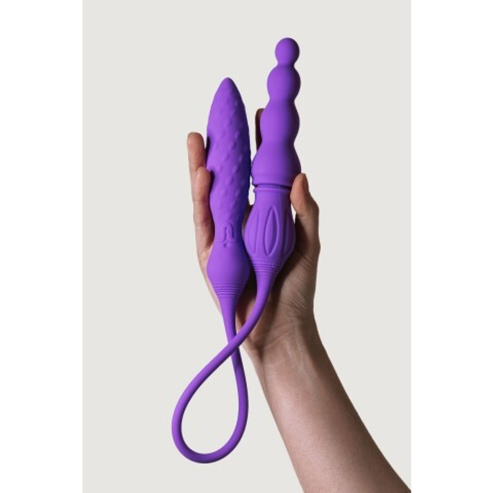 Двойной вибратор Adrien Lastic 2X с пультом ДУ