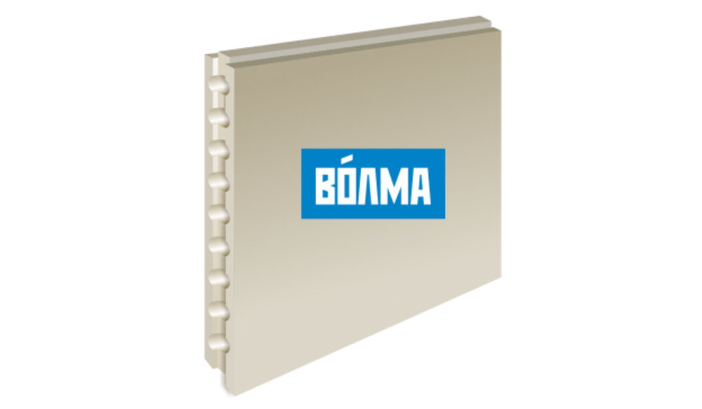 Пазо-гребневая плита влагостойкая (полнотелая) 667*500*80 Волма