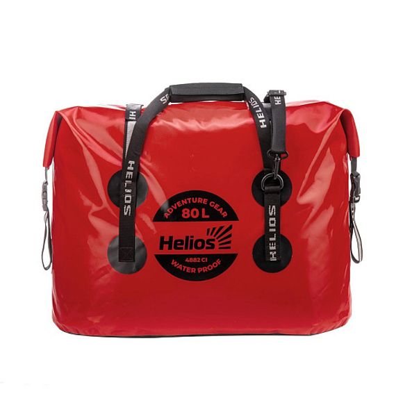 Гермосумка 80л (ПВХ, красный/черный) (HS-GS-80-RB) Helios