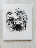 Тетрадь 96 листов А5+. "Восточные пейзажи", общая, клетка. Формат А5+ (163*203 мм). Арт.120050. С полями. Комплект 5 шт.