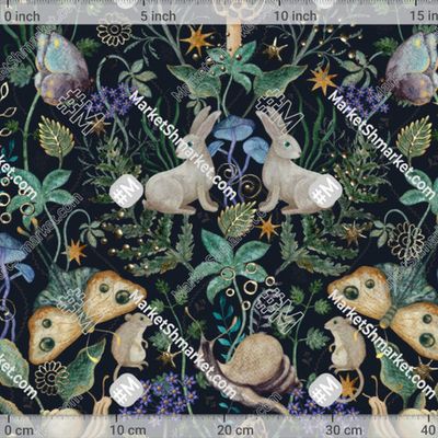 Лесная сказка симметричная (темная) by inchandrik 291 DPI