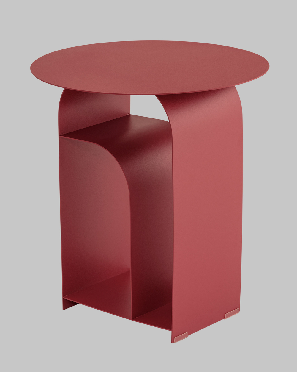 Журнальный столик Arwel металл бордовый