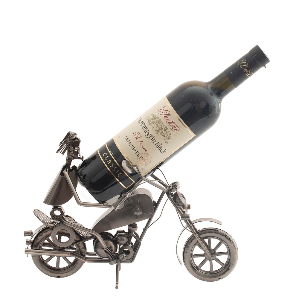 GAEM Подставка для бутылки "Мотоциклист", L31 W15 H22 см