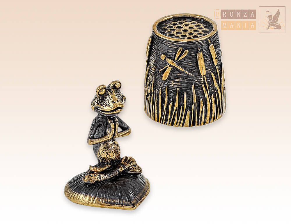 наперсток Лягушка йог с магнитом