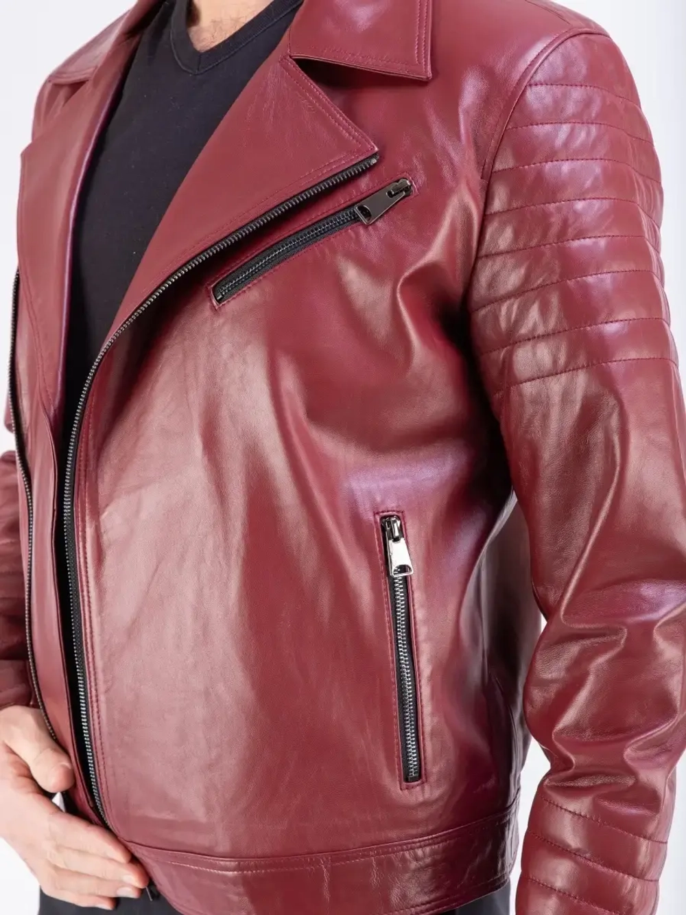 Косуха мужская, куртка мужская кожаная