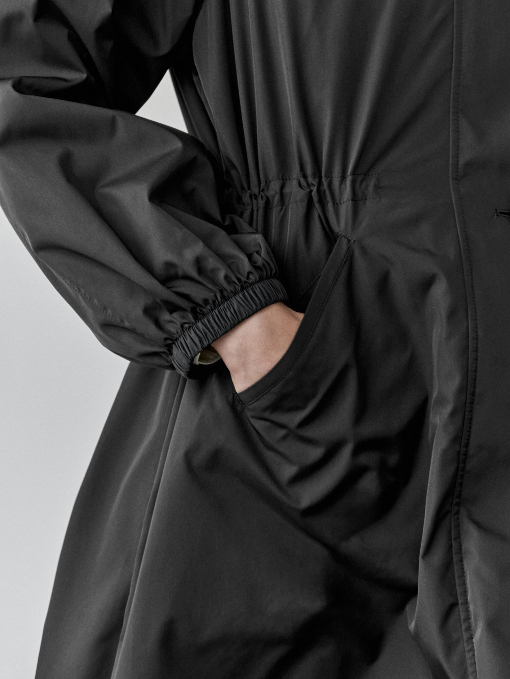 Massimo Dutti Парка со съемным внутренним жилетом и водоотталкивающей пропиткой, черный