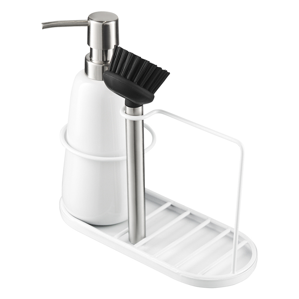 Органайзер с диспенсером для мыла Smart Solutions Gunvor белый