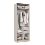 Шкаф для одежды Чарли №25 120см, цвет белое сияние