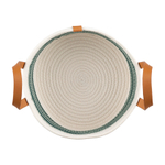 Корзина для хранения helly D29х16 см, бежевая/зеленая