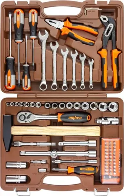 Ombra OMT75S Набор инструмента универсальный 1/4", 1/2"DR, 75 предметов