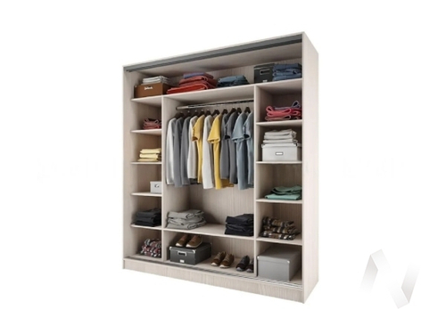 Шкаф-купе 2;0 м Тринити 8 (сандал светлый)