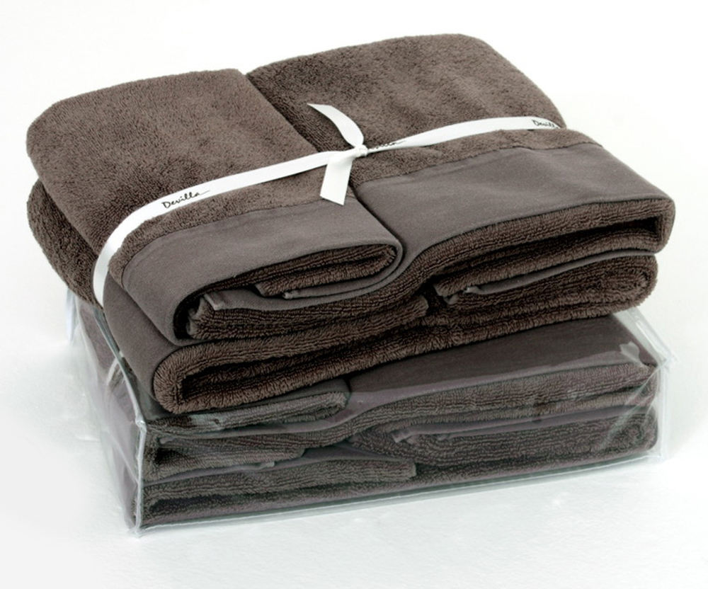 Набор полотенец 3 шт Devilla Senses коричневый