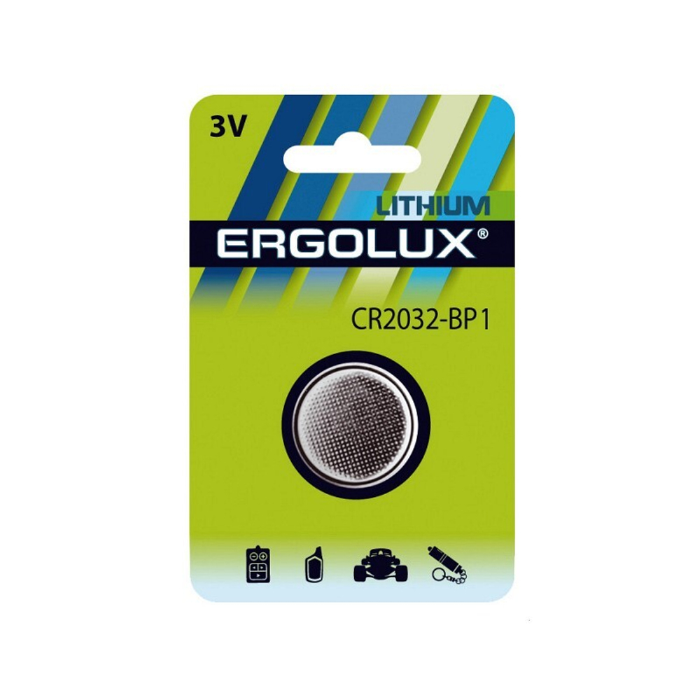 батарейка Ergolux CR2032-BL-1