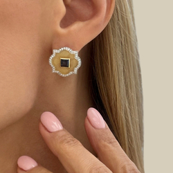 Серьги с сапфирами и бриллиантами, E0117-1/3