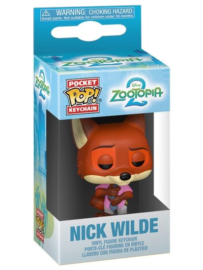 Брелок Funko Pocket POP! Disney Zootopia 2 Nick Wilde 86641 / Фигурка-брелок Фанко ПОП! по мотивам мультфильма "Зверополис 2", Ник Уайлд
