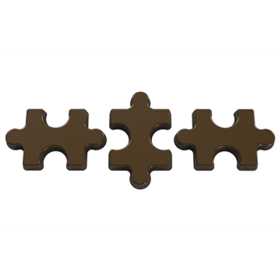 469 | Форма для шоколадных конфет &quot;Пазл&quot; (275*135мм)