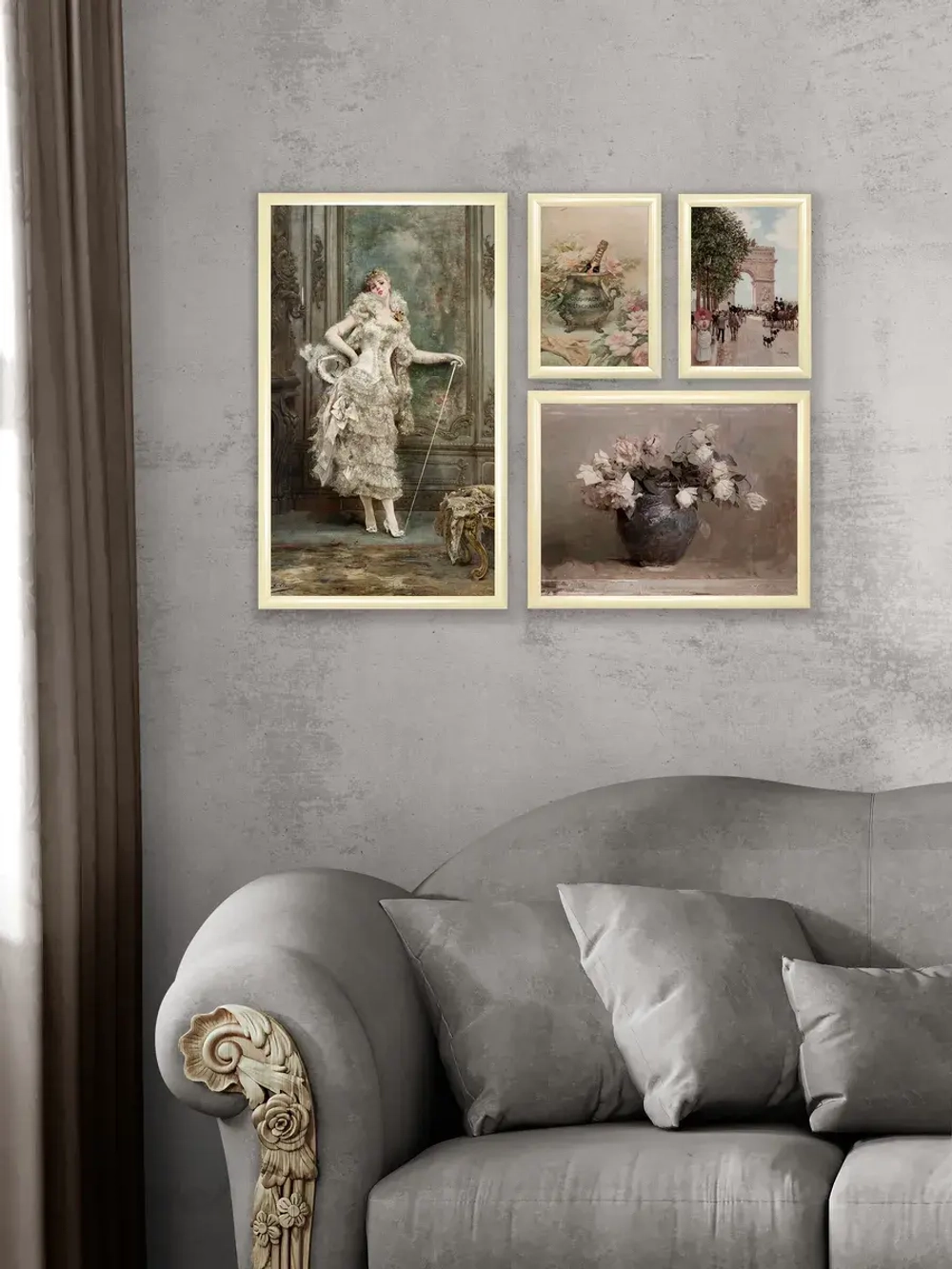 Картины на стену интерьерные на холсте 4 шт