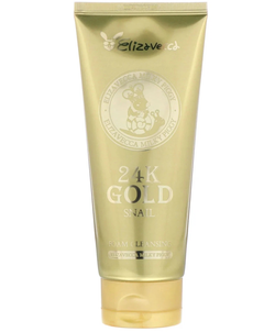 Пенка для умывания с муцином улитки и золотом Elizavecca 24k Gold Snail Cleansing Foam