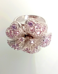 Кольцо ювелирное Эстерелла, серебро 925 пробы, с фианитами/Ф