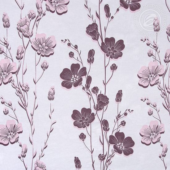 Евро комплект постельного белья Ночка с простыней на резинке поплин