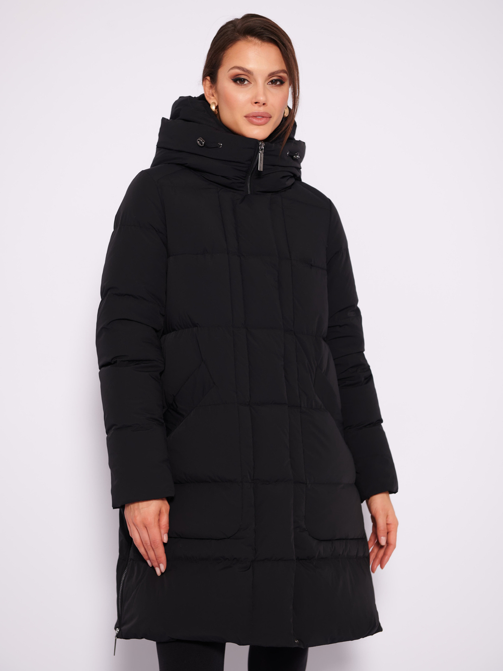 181.W22.001 пальто женское BLACK