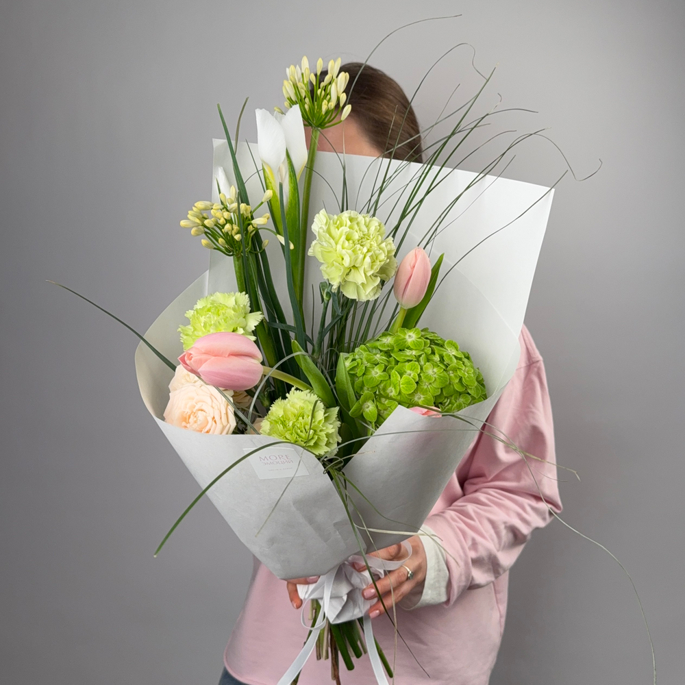 Авторский букет “Тонкая зелень”