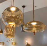 Pendant design lamp Knot by Brokis (Cognac)