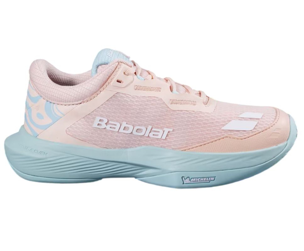 Женские Кроссовки теннисные Babolat SFX 4 All Court - peach/blue