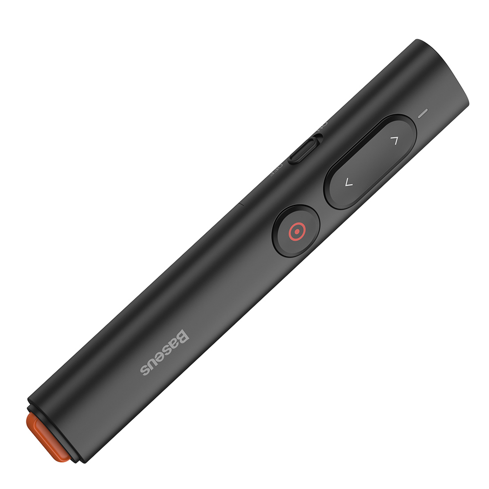 Беспроводной презентер с лазерной указкой Baseus Orange Dot PPT Wireless Presenter (Youth) - Black