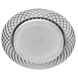 Встраиваемый светильник под лампу GX53 ЭРА KL 76 AL/WH/1 точечный белый