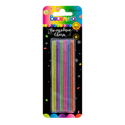 Свечи тортовые "Сияющие" 24 шт. 11 см.