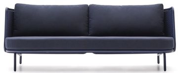 Уличный 3-местный диван Sedalis из алюминия и синей веревки 210 см La Forma Испания 