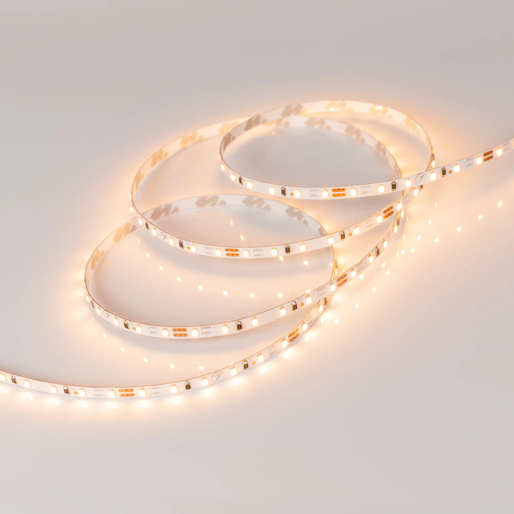 Светодиодная лента MICROLED-M120-4mm 24V Warm2700 (5.4 W/m, IP20, 2216, 5m) (Arlight, узкая) 024422(2)