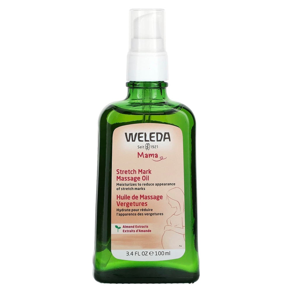 Weleda, Mama, массажное масло от растяжек, экстракты миндаля, 100 мл (3,4 жидк. унции)