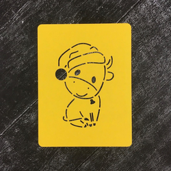 Бык №45 в шапке Санты