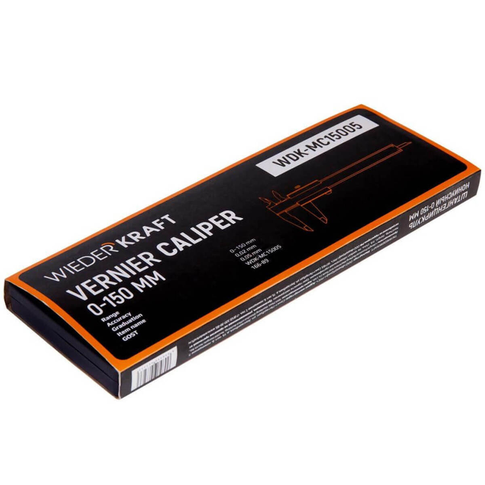 WDK-MC15005 Штангенциркуль нониусный 150 мм, 0,05 мм, тип I, ГОСТ 166-89, со сборной рамкой