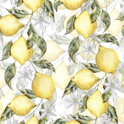 Акварельные лимоны