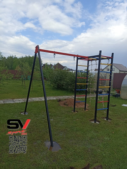 Монтаж уличного спортивно-игрового комплекса Sv Sport